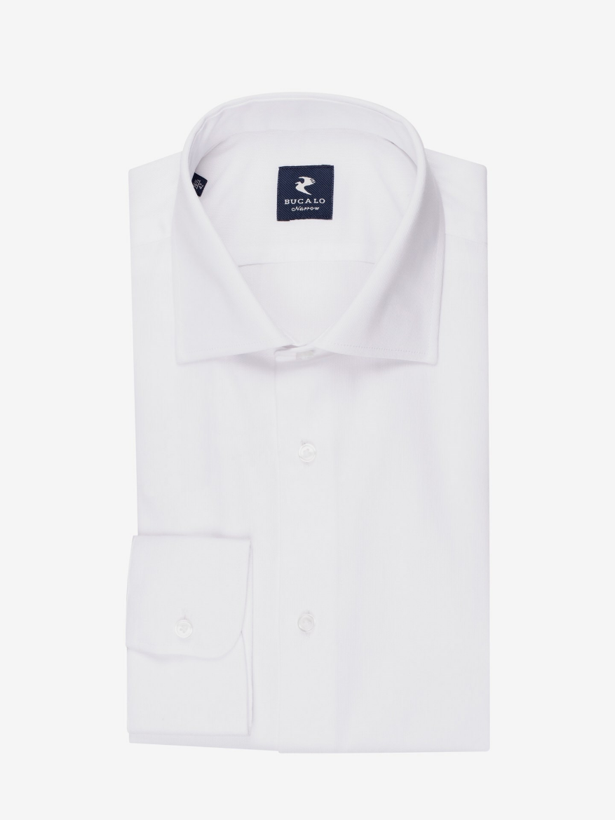 Imagen de Camisa clásica de piqué blanco 100% algodón