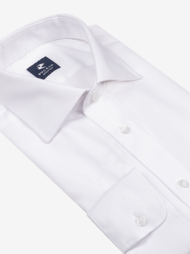 Imagen de Camisa clásica de piqué blanco 100% algodón