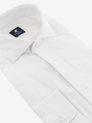 Imagen de Camisa de piqué blanco de puro algodón