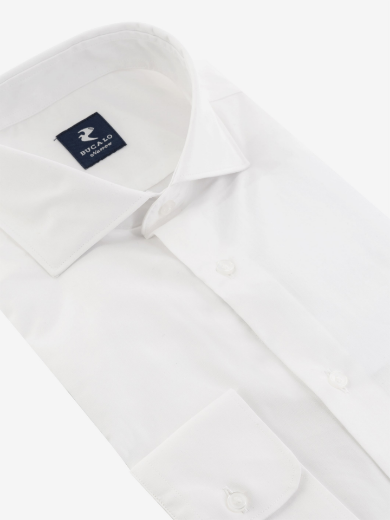 Imagen de Camisa de popelina blanca de puro algodón