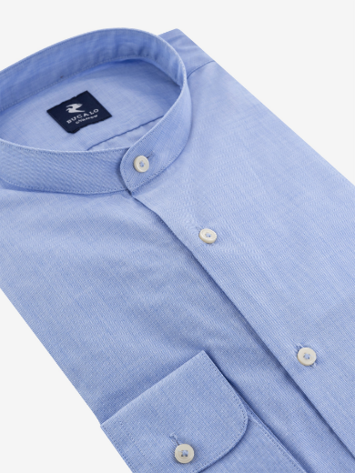 Imagen de Camisa azul claro en hilo de algodón puro
