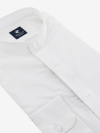 Imagen de Camisa blanca de algodón puro fil fil