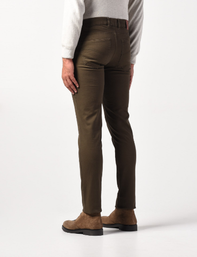 Imagen de Pantalones de 5 bolsillos en sarga de algodón