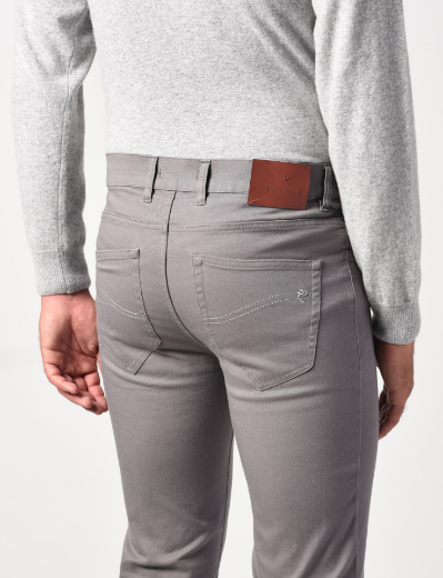 Imagen de Pantalones de 5 bolsillos en sarga de algodón