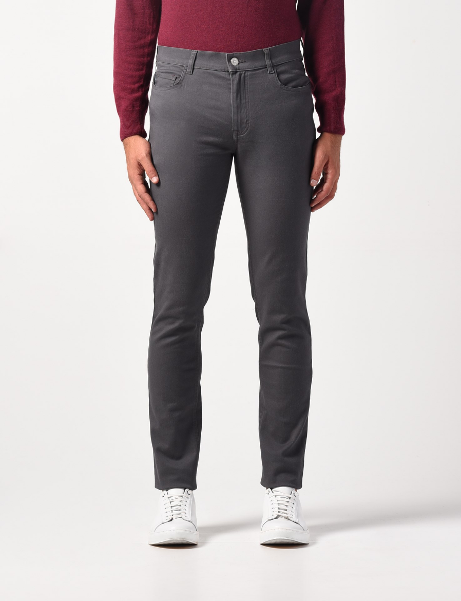 Picture of Cotton twill 5-pocket trousers