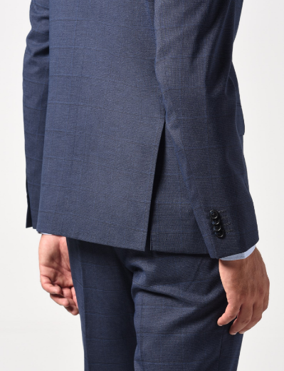 Picture of Single-breasted 2-piece suit in checked fabric