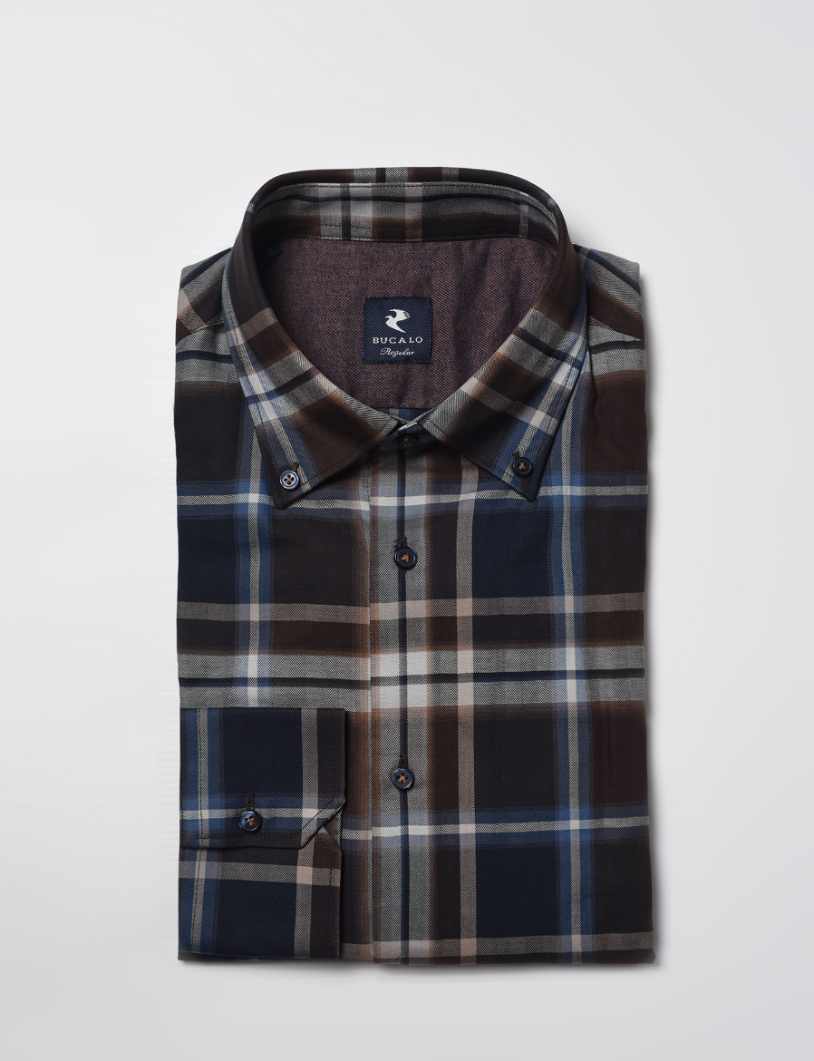 Picture of Checked cotton twill shirt