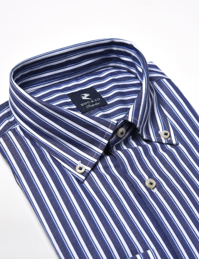 Picture of Striped cotton twill shirt