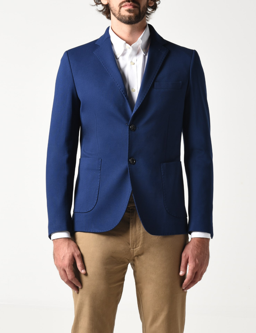 Picture of Solid color jersey jacket