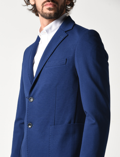Picture of Solid color jersey jacket