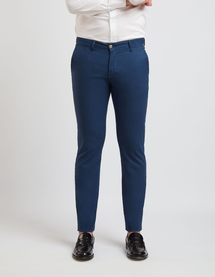 Picture of CHINO TROUSERS IN PLAIN REINFORCED FABRIC