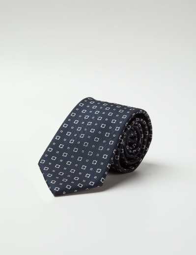 Picture of TIE WITH BLUE BACKGROUND DESIGN