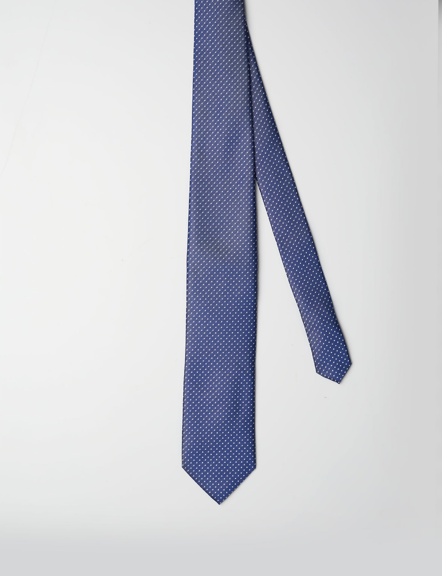 Picture of POLKA DOT TIE WITH BLUE BACKGROUND