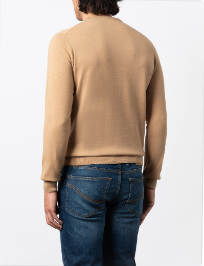 Picture of SOLID COLOR 100% COTTON CREW NECK SWEATER