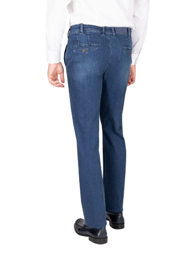 Picture of Chino trousers in denim fabric