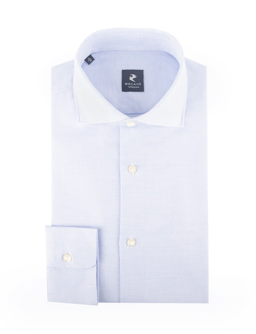 Picture of Textured shirt in pure cotton