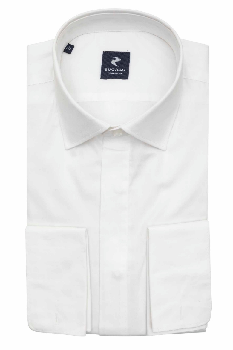 Picture of COTTON SHIRT ITALIAN COLLAR WITH DOUBLE CUFF
