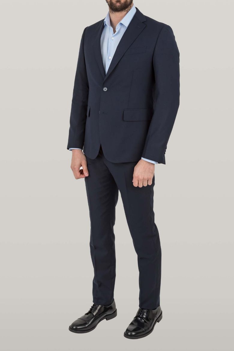 Picture of SINGLE-BREASTED PLAIN FABRIC SUIT
