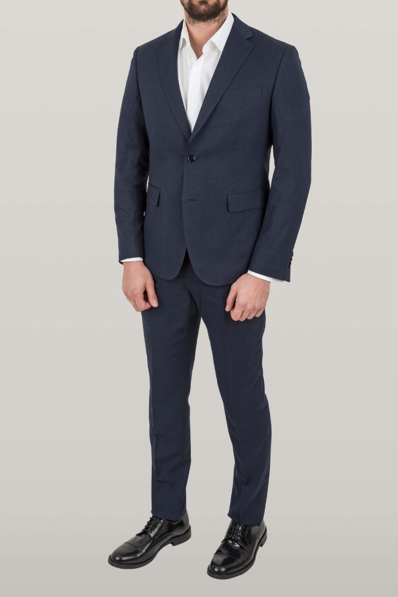 Picture of SINGLE-BREASTED PLAIN FABRIC SUIT