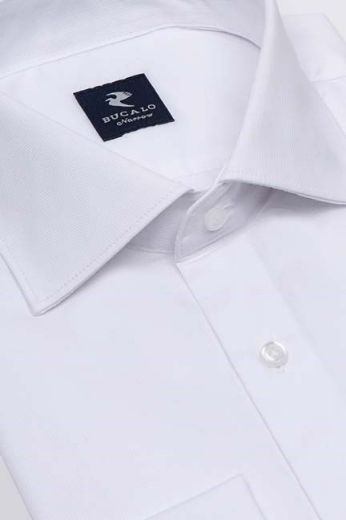 Picture of SEMI-FRENCH COLLAR COTTON SHIRT WITH DOUBLE CUFF