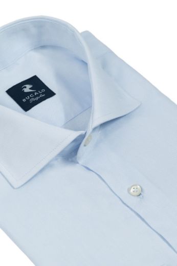 Imagen de Camisa Oxford Clásica de Color Sólido con Cuello Francés