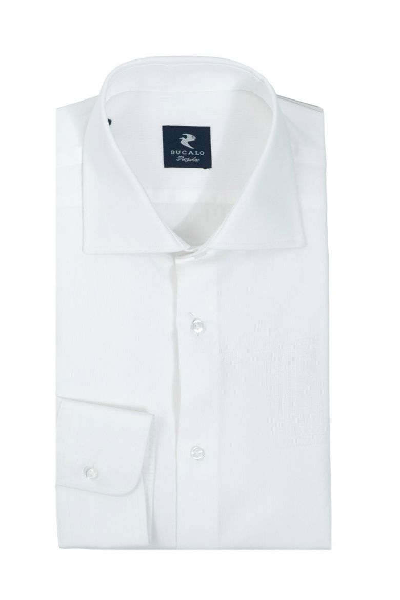 Picture of Classic piqué shirt dyed with semi-french collar