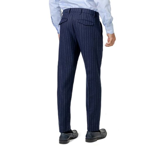 Picture of Chino trousers made of gingham flannel fabric
