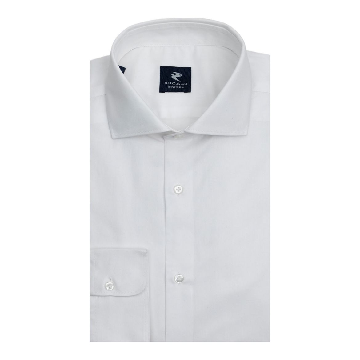 Picture of  Solid Color Twill Small semi-french Shirt with Collar